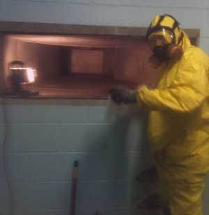Mold professional cleaning duct.